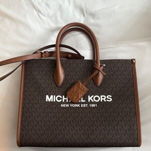Michael Kors Dark Brown Logo Handbag